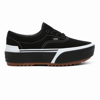 Damske Tenisky Vans Suede Era Stacked Čierne VA61TFWMG